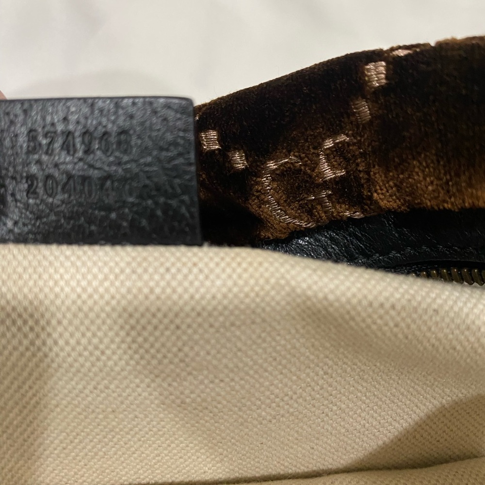 Gucci Ophidia Velvet Brown Belt/Crossbody Bag - Picture 6 of 8